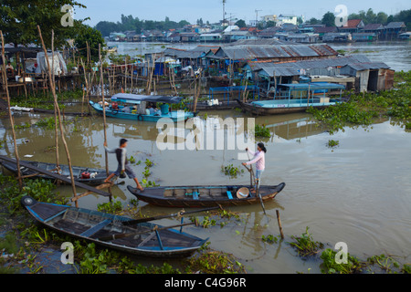 Cau Doc, Delta du Mekong, Vietnam Banque D'Images