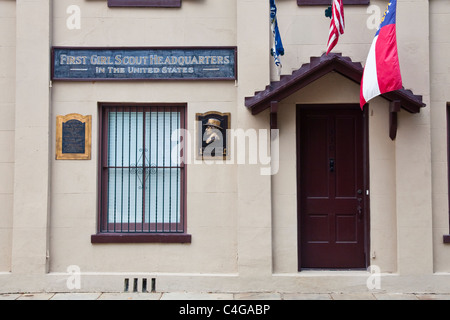 Premier siège de l'éclaireuse en Amérique, Savannah, Géorgie Banque D'Images