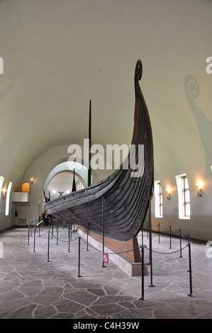 Le 'navire' Oseberg, Viking Ship Museum, Bygdøynesveien, Péninsule de Bygdøy, Oslo, Oslo, comté d'Østlandet, Norvège Région Banque D'Images