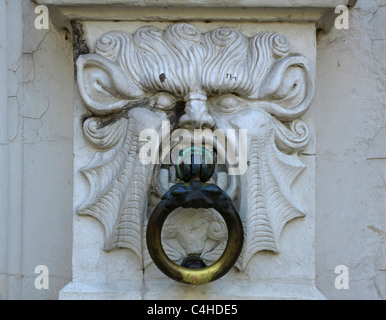 Détail de la façade de la chancellerie, ou vieille maison enregistreurs, Bruges, Belgique. Banque D'Images