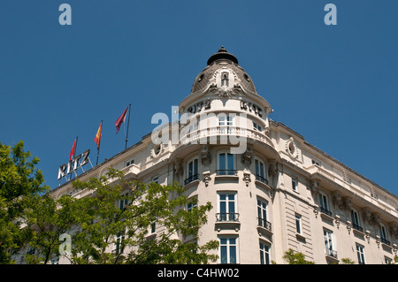 Hôtel Ritz, Paseo del Prado, Madrid, Espagne Banque D'Images