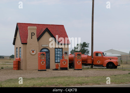 Phillips 66 Station-service, McLean Texas USA Banque D'Images