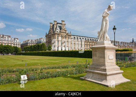 Palais du Louvre et du Jardin des Tuileries Banque D'Images