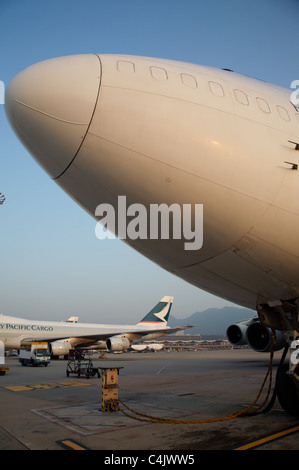 Avion Dragonair livery tailfin logo de queue Banque D'Images