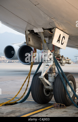 Avion Dragonair livery tailfin logo de queue Banque D'Images