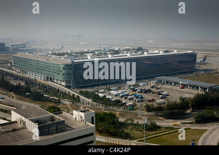 L'aéroport de Chek Lap Kok de Hong Kong Banque D'Images