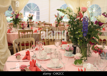 Partie officielle des tables dans un rectangle Banque D'Images