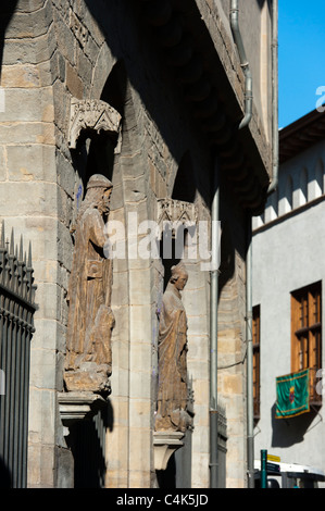 'Eglise de San Saturnino' (l'église de Saint Saturnienne), Pamplona, Navarra (Navarre), l'Espagne, l'Europe. Banque D'Images