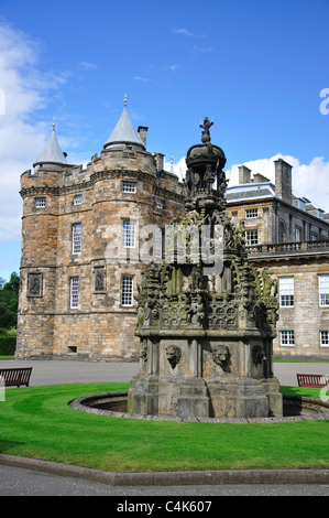 Avant de l'ouest du palais de Holyrood, Canongate, Edinburgh, Lothian, Ecosse, Royaume-Uni Banque D'Images