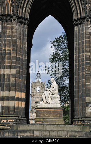 Scott Monument, Les Jardins de Princes Street, Edinburgh, Lothian, Ecosse, Royaume-Uni Banque D'Images