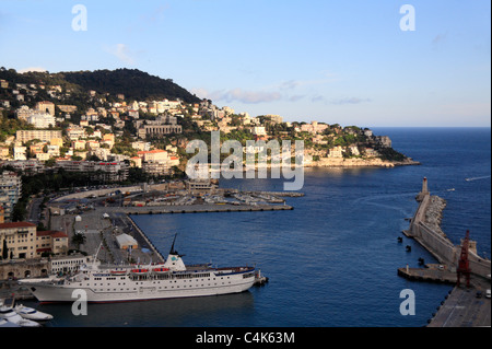 Bateau de croisière Adriana quartier du port le port Nice France Banque D'Images