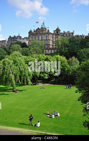 Les jardins de Princes Street, Edinburgh, Lothian, Ecosse, Royaume-Uni Banque D'Images