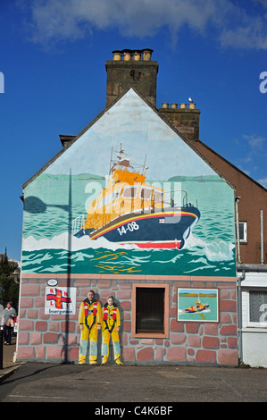 Photo murale, High Street, Invergordon, Highland, Ecosse, Royaume-Uni Banque D'Images