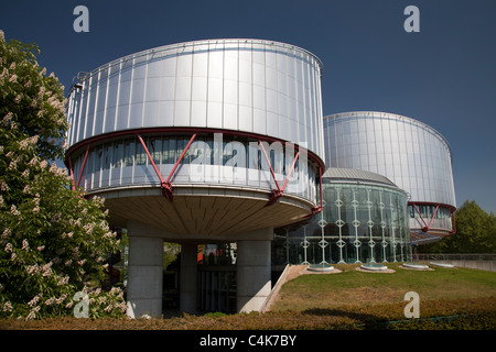 Cour de justice européenne pour les droits de l'homme, Strasbourg, France, Europe Banque D'Images
