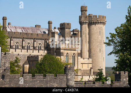 Arundel Castle Towers et turrents Banque D'Images