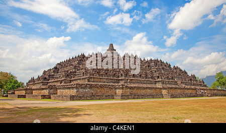 Borobudur temple près de Yogyakarta sur l'île de Java, Indonésie Banque D'Images