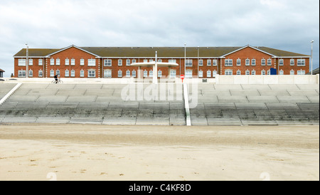 Apartmentson Cleveleys front Banque D'Images