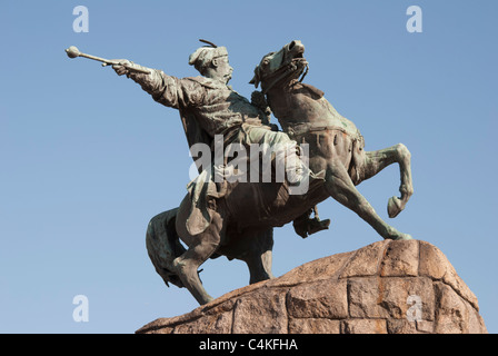 Monument de Bohdan Khmelnytsky à Kiev Banque D'Images