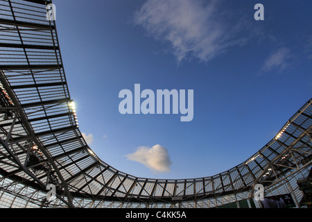 L'Aviva Stadium de Dublin. Au cours de l'UEFA Europa League 2011 Banque D'Images