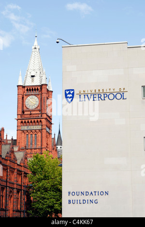 Université de Liverpool, Brownlow Hill. Banque D'Images