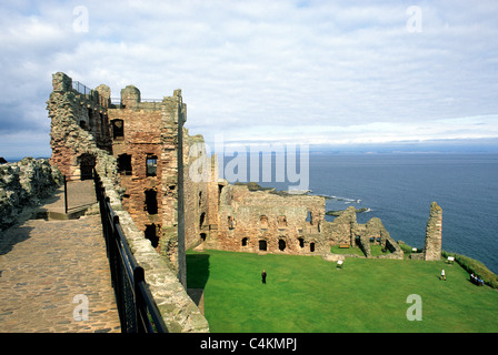 Le Château de Tantallon, Ecosse, Firth of Forth, Écossais catles médiévale xive siècle ruines ruine UK Banque D'Images