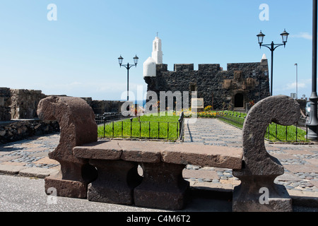 Le château de San Miguel en Garachico Tenerife Espagne Banque D'Images