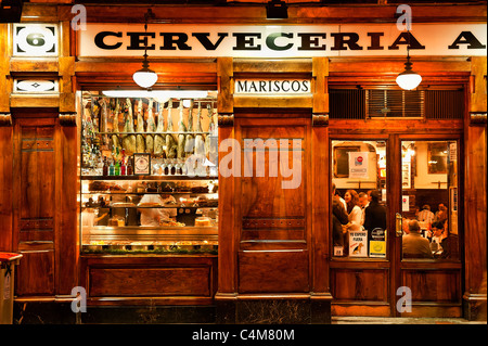 Cerveceria Alemana tapas, restaurant et bar, Madrid, Espagne Banque D'Images