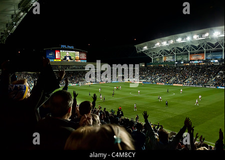 Mls philadelphia union fans au cours de match de football. Banque D'Images