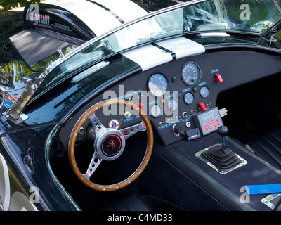 AC Cobra 427 tableau de bord de pilotage rallye course équipée Banque D'Images
