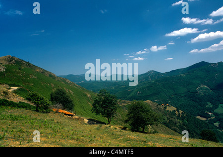 Prats-de-Mollo-La Preste-France Languedoc-Roussillon Montagnes en Pyrénées-orientales Banque D'Images