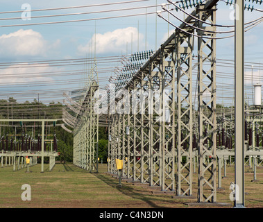 La station de transformation de l'énergie électrique Banque D'Images