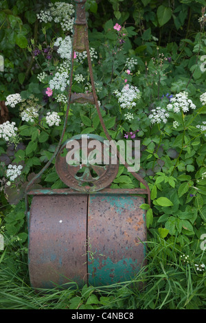 Ancien rouleau de jardin Jardin dans Norfolk Banque D'Images