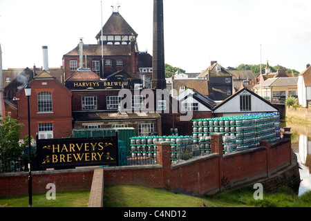 Brasserie Harveys, Lewes, East Sussex, Angleterre Banque D'Images