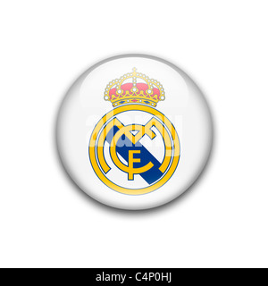 Real Madrid CF drapeau symbole logo Banque D'Images