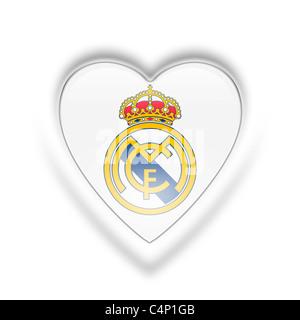 Real Madrid CF drapeau symbole logo Banque D'Images