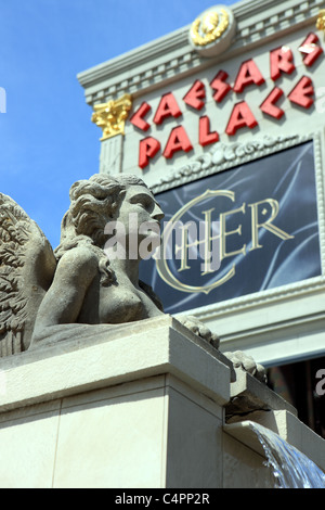 Cher publicité en dehors de Caesars Palace à Las Vegas, Nevada Banque D'Images