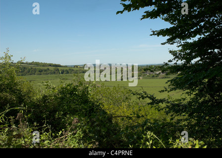 Une vue sur la vallée de l'Arun près du hameau de South Stoke. Banque D'Images