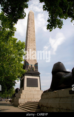 Cleopatra's Needle, obélisque égyptien antique, Londres, Angleterre Banque D'Images