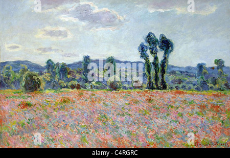 Champ de coquelicots de Claude Monet Ecole Française 1890 Musée de l'Ermitage, Saint-Pétersbourg, Russie Banque D'Images