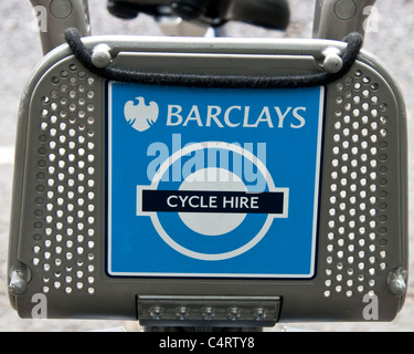 Location de vélos Barclays Boris hire scheme Londres Angleterre Europe Banque D'Images