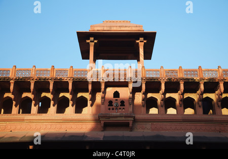 Jehangir's Palace de Fort d'Agra, Agra, Uttar Pradesh, Inde Banque D'Images