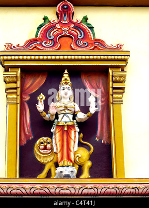 Région Savanne Maurice Hindu Temple Tamoul Sri Siva Subarmaniya Kovil Durga Banque D'Images