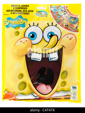 Kiddies Spongebob sac de petits jouets traiter Banque D'Images