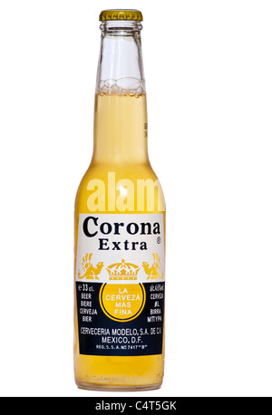 Bouteille de bière mexicaine Corona Extra Banque D'Images