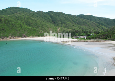 Dans la baie de Sai Wan, Hong Kong Banque D'Images