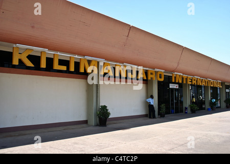 L'Aéroport International du Kilimandjaro en Tanzanie Banque D'Images