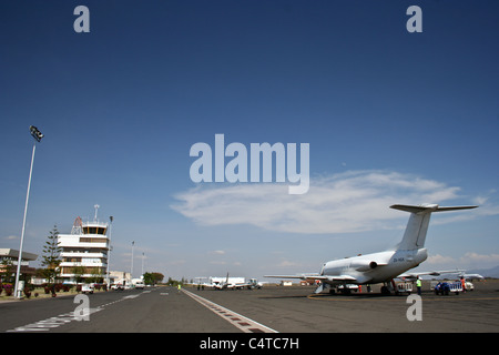 L'Aéroport International du Kilimandjaro en Tanzanie Banque D'Images