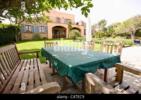 Patio, Majorque, Îles Baléares, Espagne Banque D'Images