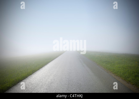 À vide, avec le brouillard, Mostviertel, Basse Autriche, Autriche Banque D'Images