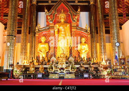 Wat Chedi Luang temple à Chiang Mai, Thaïlande Banque D'Images
